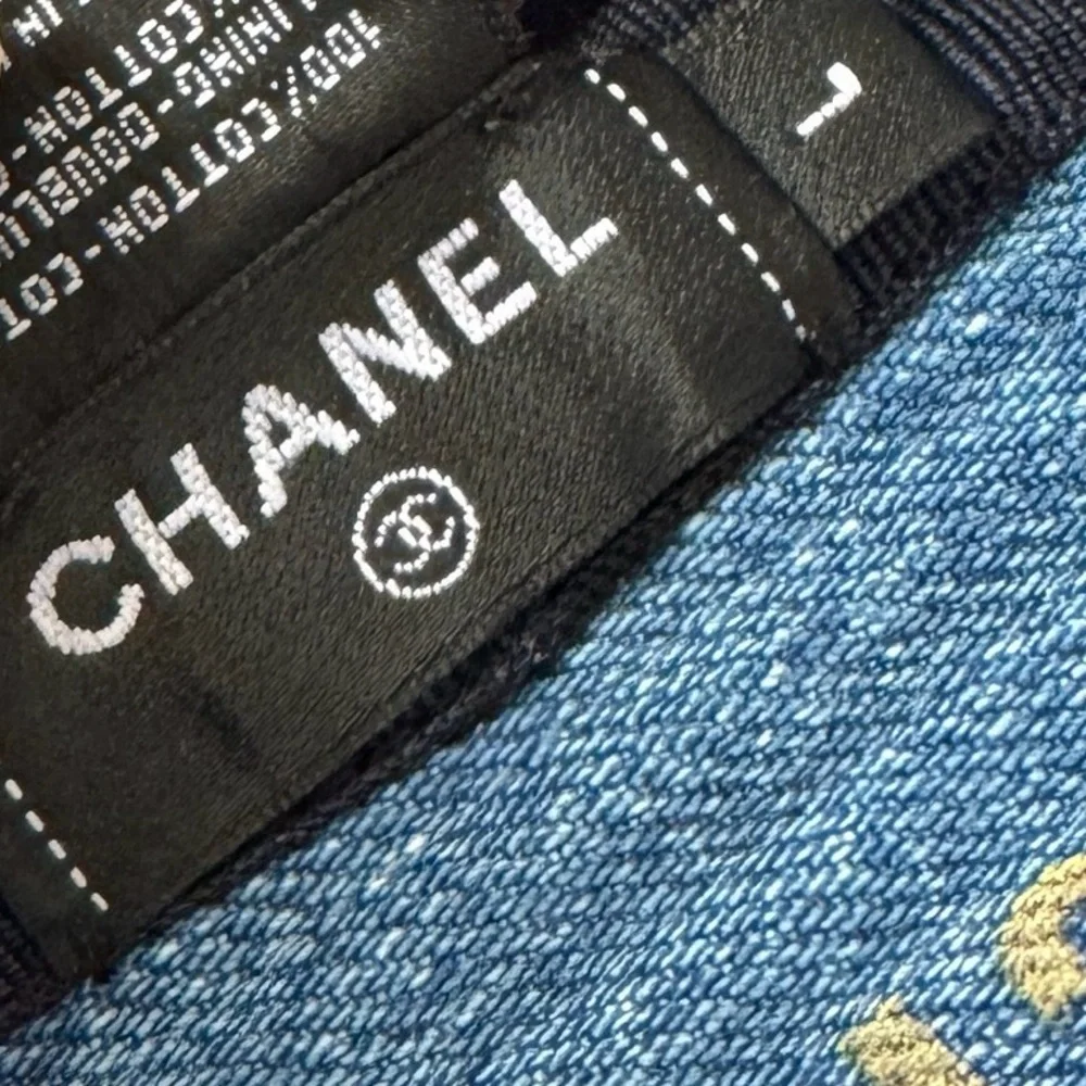 CHANEL Denim Mood Cloche Bucket Hat L